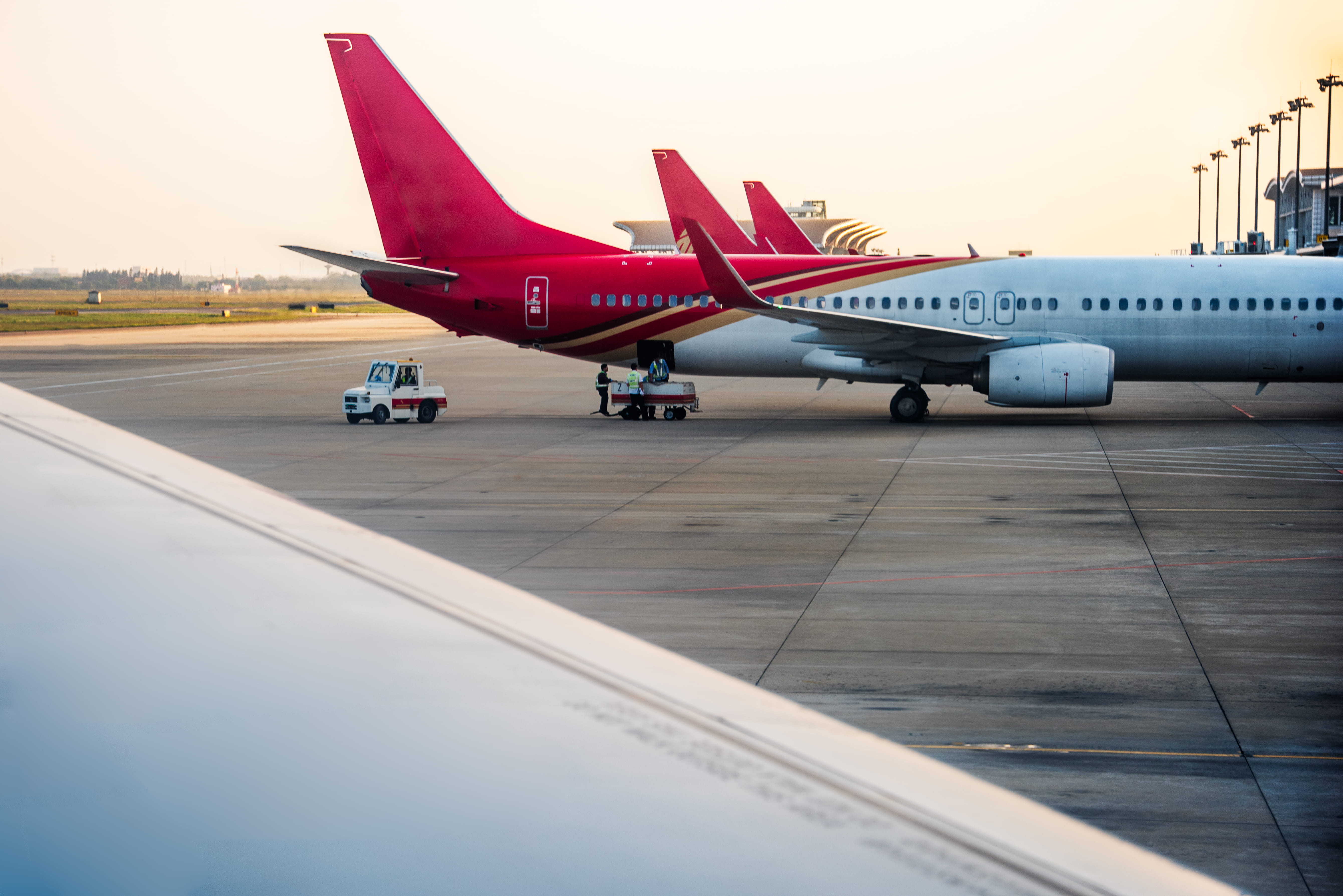 Travel consultant helping customers book flights online