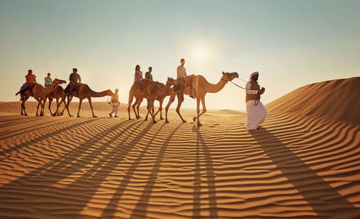 Desert safari organized by top travel agency in Dubai