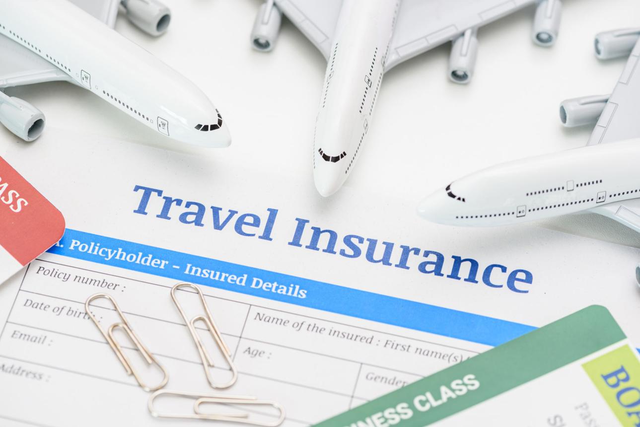 International traveler with travel insurance protection