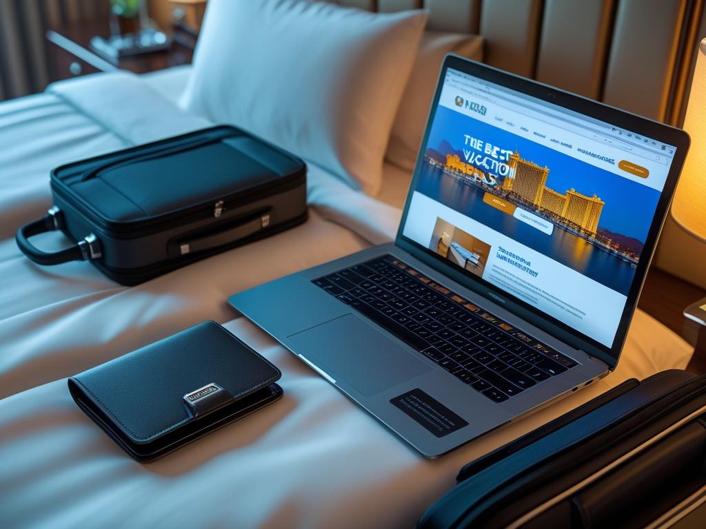 Business traveler at airport with insurance support